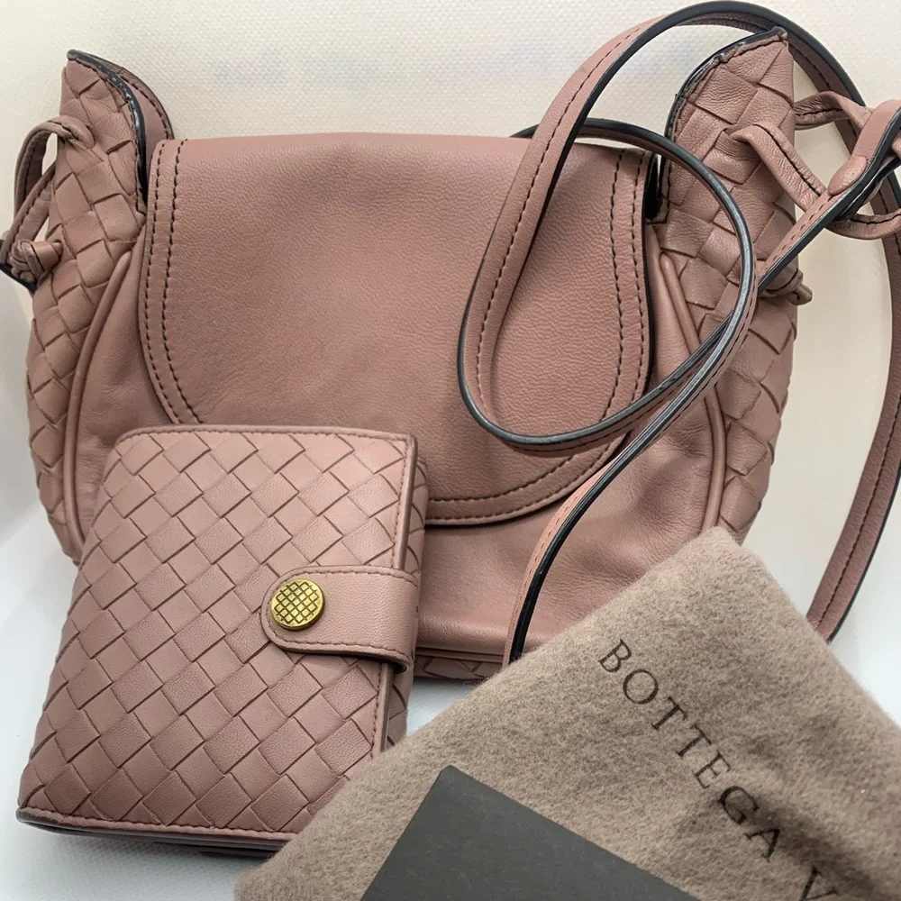 Bottega Veneta nodini flap with matching wallet - Picture 1 of 6
